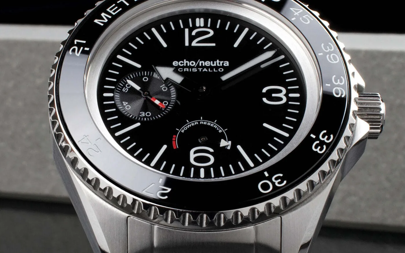 Echo neutra cristallo professional diver black 8