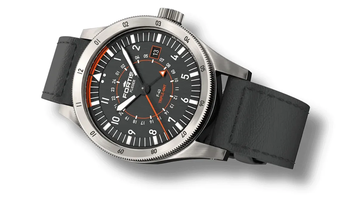 Fortis flieger f 43 triple gmt 7