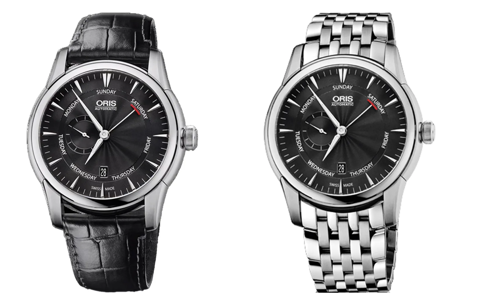 Oris artelier small second pointer day black dial 2