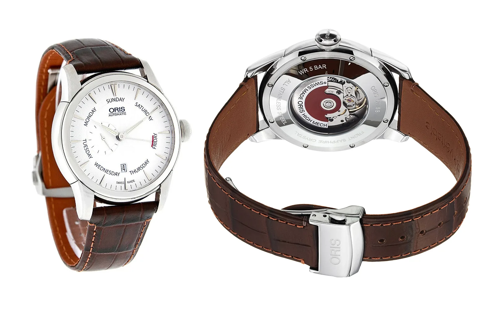 Oris artelier small second pointer day white dial 2