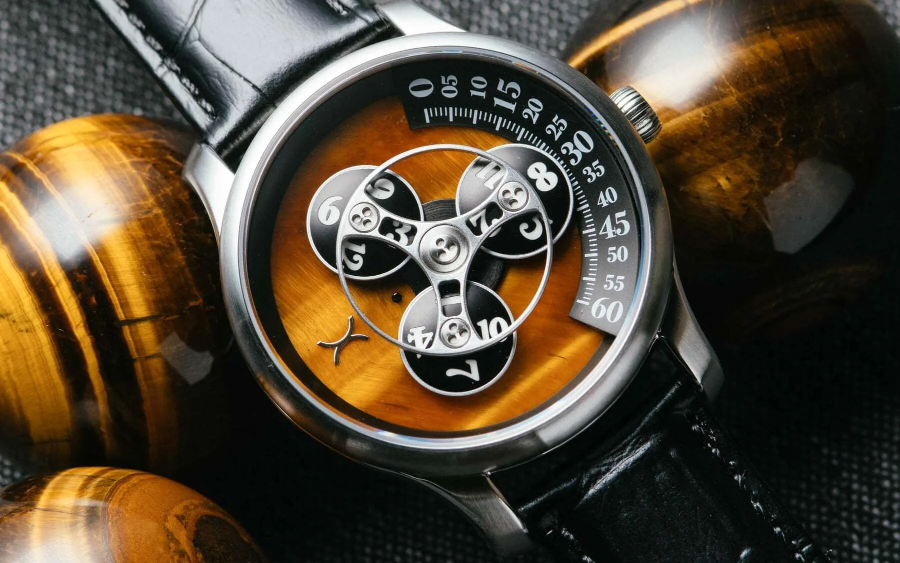 Xeric triptych automatic stone edition tigerseye 1